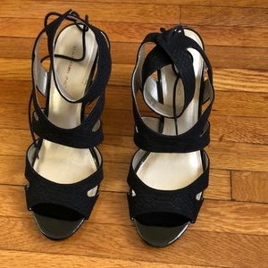 Strap black heels by Bandolino